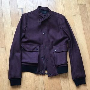 Leather & Virgin wool jacket